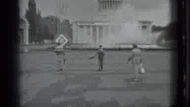 Moscow Russia (1983): Vintage Clip Showcasing Three Lovely People Walking Together