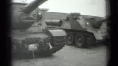 Moscow Russia (1983): View Of Tanks And Military Planes Ready For Action On The