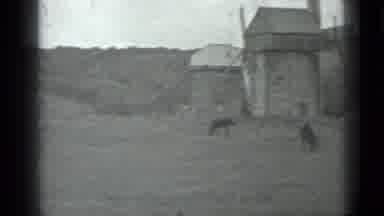 Moscow Russia (1983): Few People Are Walking On The Road In The Village