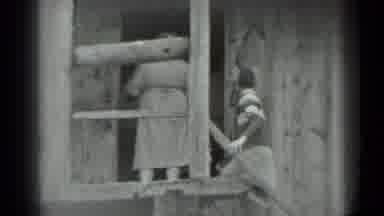 Moscow Russia (1983): Grandmother With Granddaughter Carefully Walks Down Steps