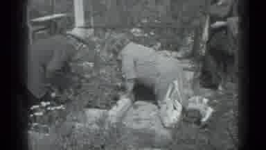 Moscow Russia (1983): Flowers Blooming In A Garden Overseen By Three Strangers In