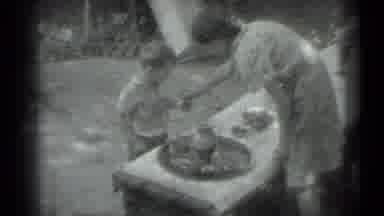 Moscow Russia (1983): Woman Tries To Hand Drink To Small Child Who Has To Use His
