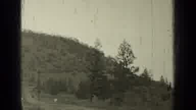 Bend Oregon (1937): A Vintage Clipping Of Civilians Taking A Stride By The Hills