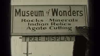 Bend Oregon (1937): Black And White Film With Cars And A Sign With Museum Of