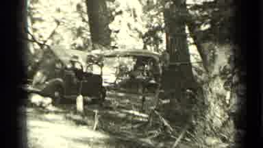 Bend Oregon (1937): Breaking Camp On The Long Long Trail Over Auger Creek And The