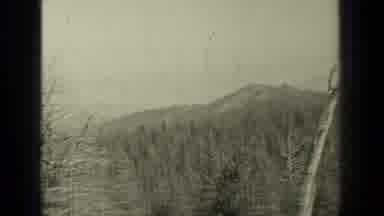 Bend Oregon (1937): Two Cars One Car Crossing The Bridge And Other Car Sitting By