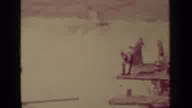 Klamath California (1937): Men Stand On Top Of The Waterfall And Take In The
