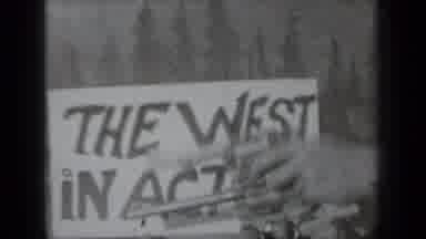 Klamath California (1937): Signs Say The West In Action And Pendleton Round Up