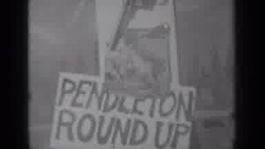 Klamath California (1937): Pendleton Round Up Paper Advertisement Sign Baseball