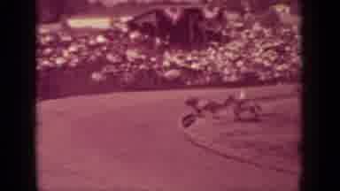 Klamath California (1937): Shot Of The Horse Track And Horse Racing Going On