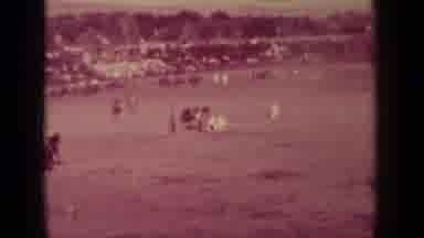 Klamath California (1937): People Riding Horses In A Playing Field