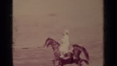 Klamath California (1937): A Group Of Men On Horseback Parading With A Flag