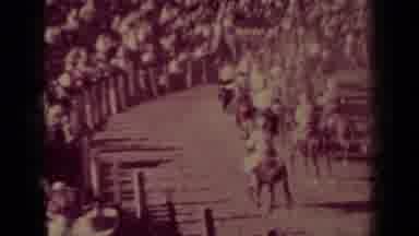 Klamath California (1937): Racing Track Event Showing A Large Amount Of Horses