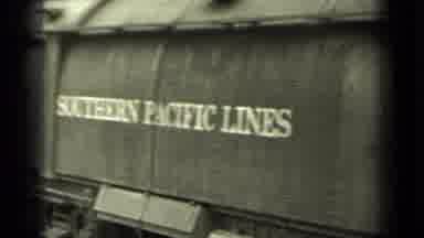 Klamath California (1937): Close Up View Of A Long Southern Pacific Lines Train