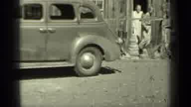 Klamath California (1937): Boys Leave Their Residence Accompanied By A Dog On A