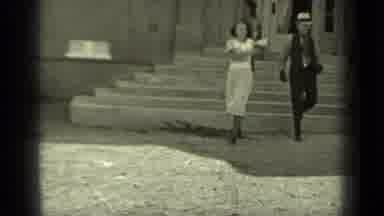 Klamath California (1937): Man And Woman Walk Forward And Are Joined By Another