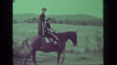 Medford Oregon (1937): Kids Take First Leap At Circus Acts On Horses