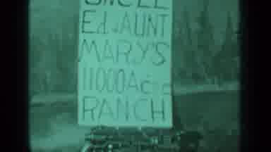 Medford Oregon (1937): Sign Uncle Eds And Aunt Mary's Eleven Thousand Acre Ranch