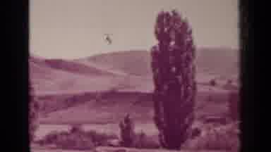 Medford Oregon (1937): Camera Captures The Fields And Trees And The Tractor In The