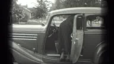 Long Lake Canada (1939): Woman Comes Down Steps Then Another Woman Reaches Into