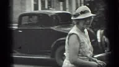 Long Lake Canada (1939): One Old Lady Seeing Off Someone And Going To Sit In Car