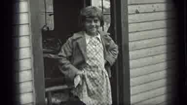 Long Lake Canada (1939): Old Movie Of A Little Girl Smiling For Three Ducks In A