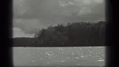Long Lake Canada (1939): An Old Lady And An Old Man Travelling On A Boat On A
