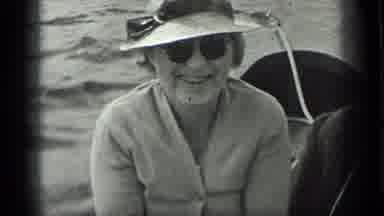 Long Lake Canada (1939): Black And White Video Of An Old Woman With Sunglasses And