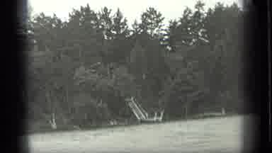 Long Lake Canada (1939): Black And White Video Floating On A River Looking A A