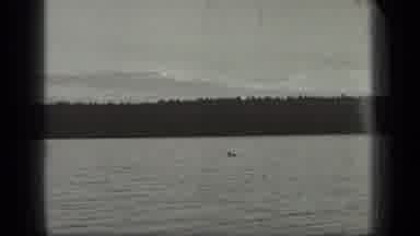 Long Lake Canada (1939): Beautiful Scenic View Of Calm Waters Of A Large Lake With