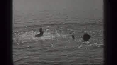 Long Lake Canada (1939): The Boys Are Splashing Around In The Water