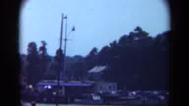 Long Island New York (1948): Footage Taken From A Boat Of A Dock House And Parking