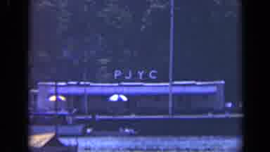Long Island New York (1948): Barge With Py Gc Lettering Moving On The Water