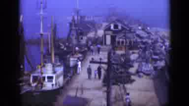 Long Island New York (1948): Vessels Anchored At Small Seaside Harbor During A