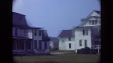 Long Island New York (1948): Several Large Three Story Homes Appear On Hill Then