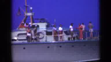Long Island New York (1948): People On Yacht Looking For Land