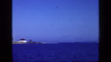 Long Island New York (1948): Video Pan Of A Bay Showing Inlet Of Several Buildings