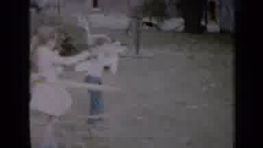 Minnesota USA (1958): Two Girls Are Hula Hooping