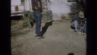 Minnesota USA (1958): Family Outside Playing With A Dog