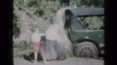 Minnesota USA (1958): Family Uncovered The Car And Get Ready To Take A Nice Drive