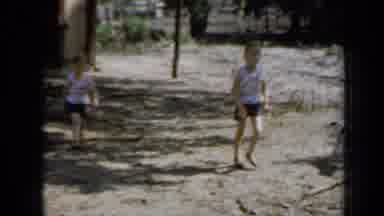 Minnesota USA (1958): A Beautiful Spring Day With Children's And Their Dogs Going