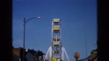 Minnesota USA (1958): Dormant Carnival Rides On A Sunny Day