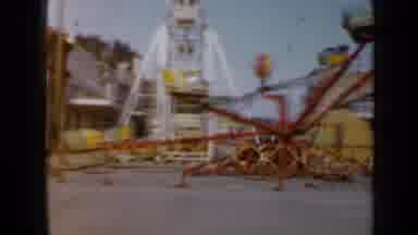 Minnesota USA (1958): An Amusement Park Is Devoid Of People Then Two Little Girls
