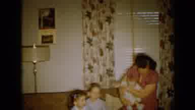 Minnesota USA (1958): Woman With Her Children Inside Her Home Takes All The