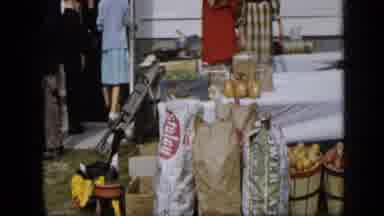 Aledo Texas (1959): Women Shopping At A Farmers Market In The Daytime Hours