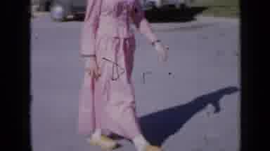 Iowa USA (1959): Women On The Street Wearing Homemade Amish Dresses And Bonnets
