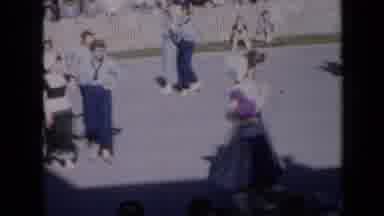 Iowa USA (1959): People In Traditional European Costumes Folk Dancing At A
