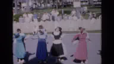 Who needs sports when you can recreate fun in grandma's attire?