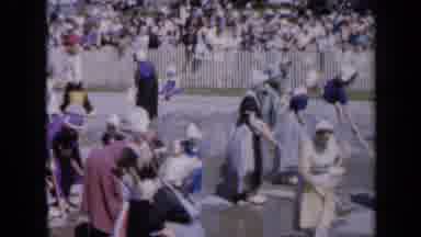 Iowa USA (1959): Women And Children Sweep And Clean The Floor Of The Ring As The