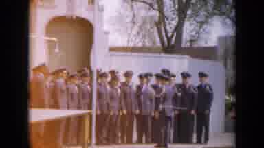 Iowa USA (1959): Military Officers Receive Instruction From Officers In Barracks